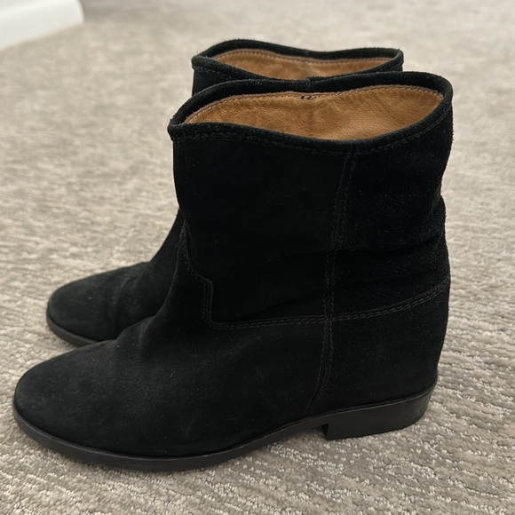 Scoop NYC Black Hidden wedge boot - Picture 2 of 5